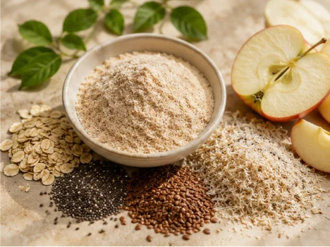 Natural fiber and wellness ingredients